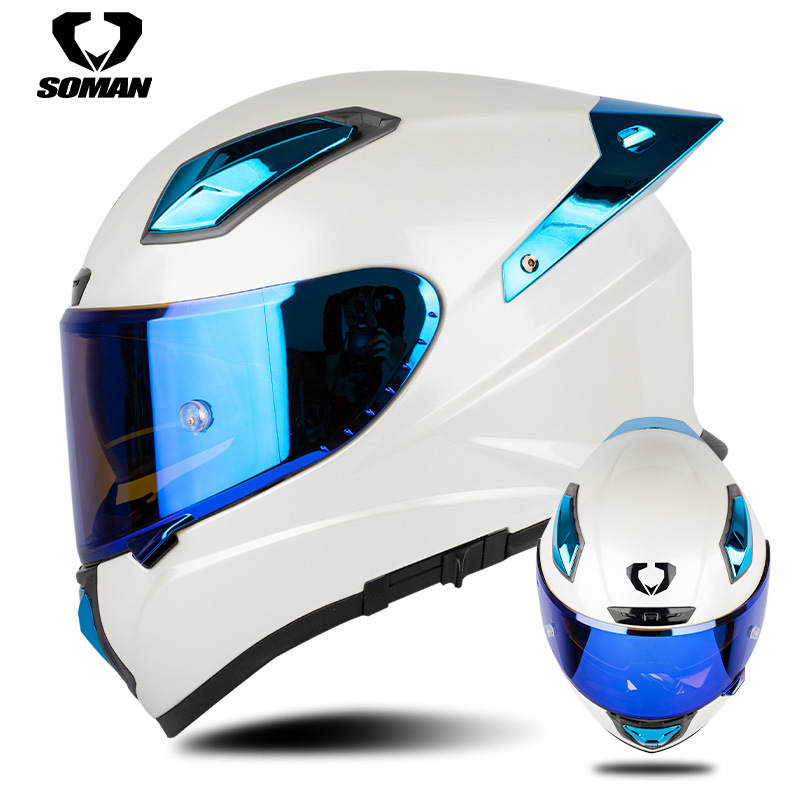 Carbon Fiber Lightweight Motorcycle Helmet - Soman Motorcycle Helmet Carbon Fiber Full