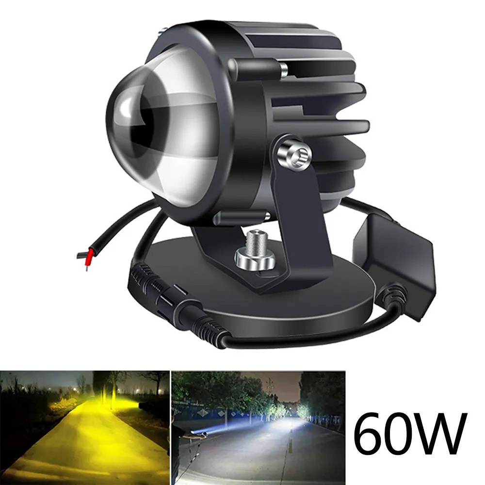 Universal Motorcycle Led Headlight Projector - Motorcycle Projector Laser Light Led Lamp