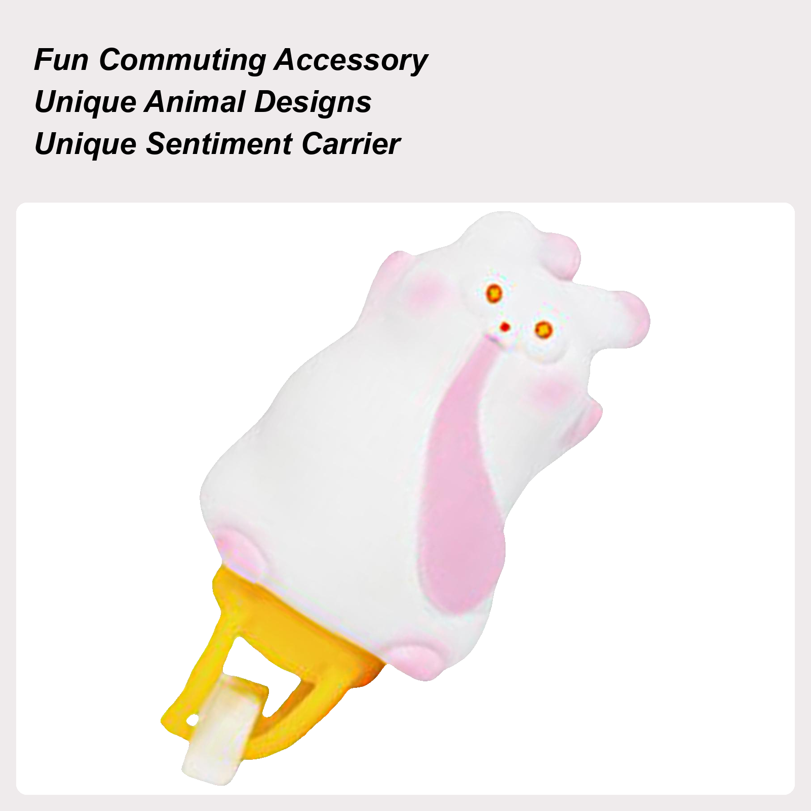 Motorcycle Helmets - Bike Handlebar Figurine Cartoon Animal Ornament