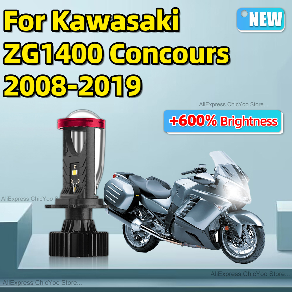 Universal Motorcycle Led Headlight Projector - For Kawasaki ZG1400 Concours 2008 2009-2019