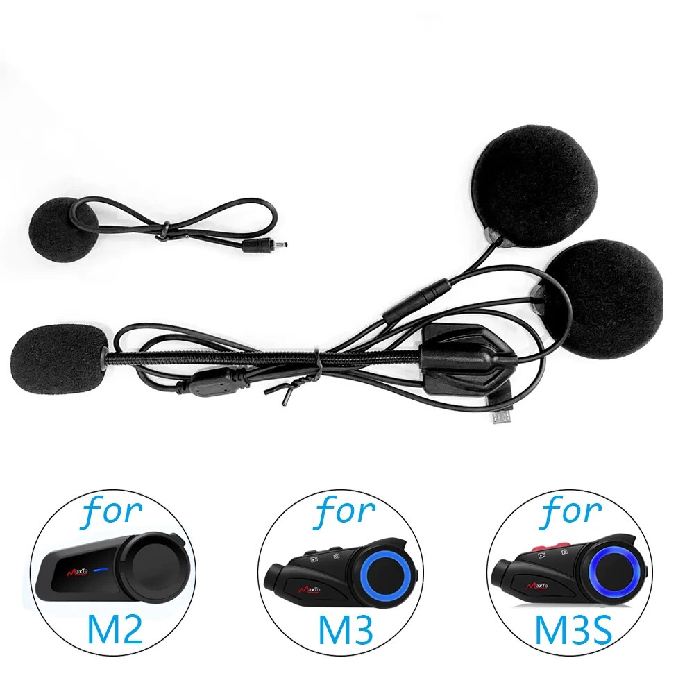 Full Face Motorcycle Helmet With Bluetooth - For Maxto M2 M3 M3S M2C