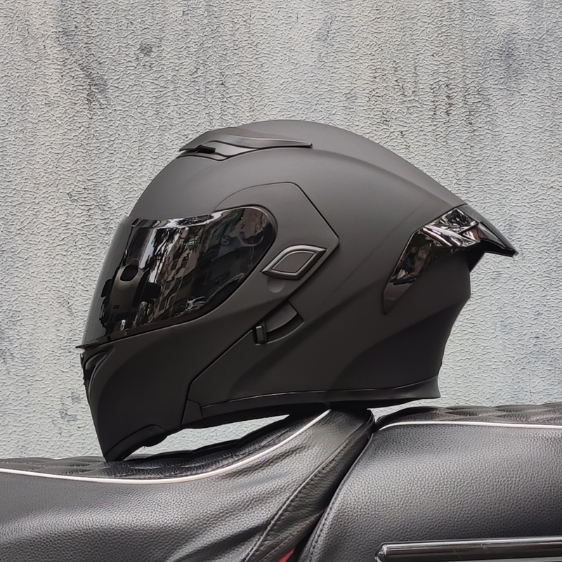 Modular Flip Up Motorcycle Helmet Dot Approved - ORZ Motorcycle helmets Double Visors Modular