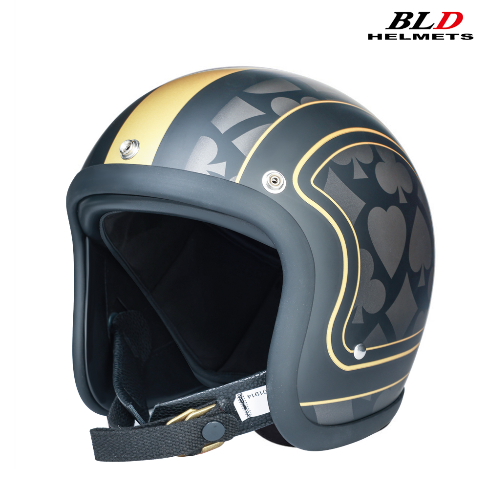 Vintage Open Face Retro Helmet - Low Profile Japan Korea Style Fashion