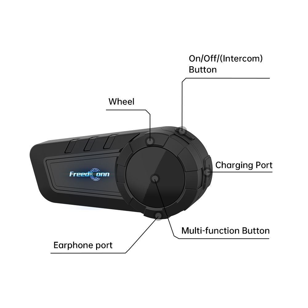 Motorcycle Helmets - FreedConn KY PRO Motorcycle Helmet Bluetooth