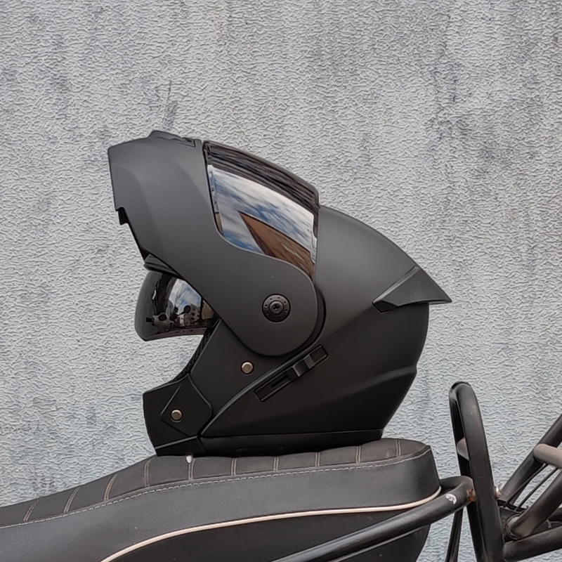 Dual Visor Motorcycle Racing Helmet - ORZ Latest DOT Approved Safety Modular