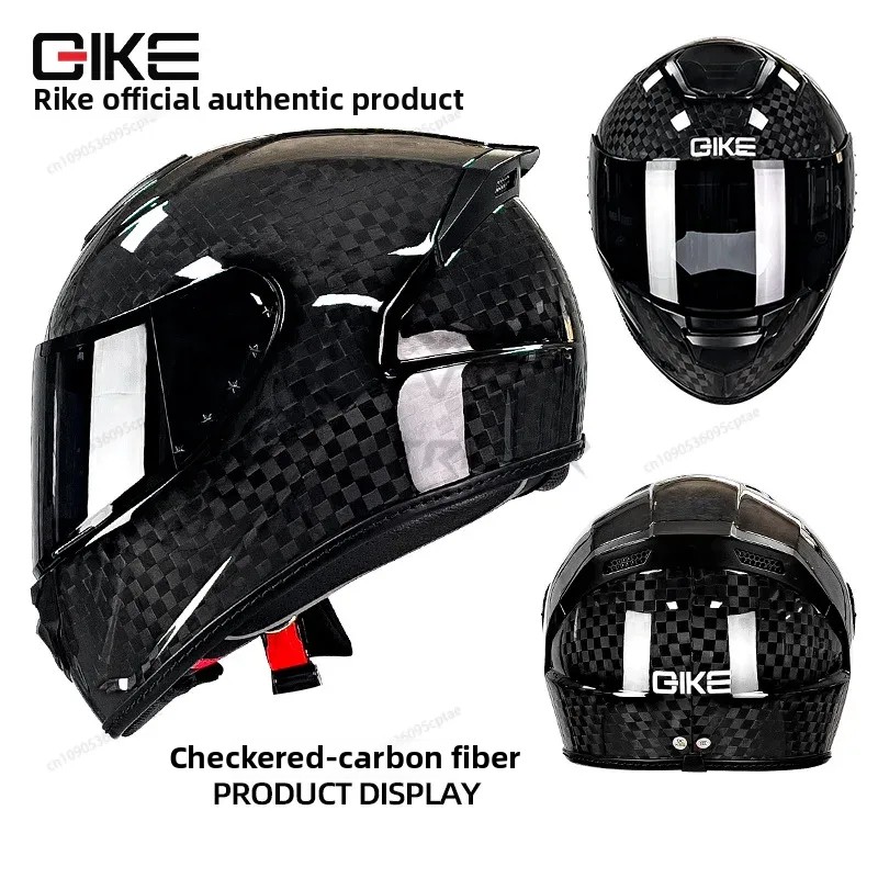 Carbon Fiber Lightweight Motorcycle Helmet - QIKE Carbon Fiber Motorcycle Helmet Personality