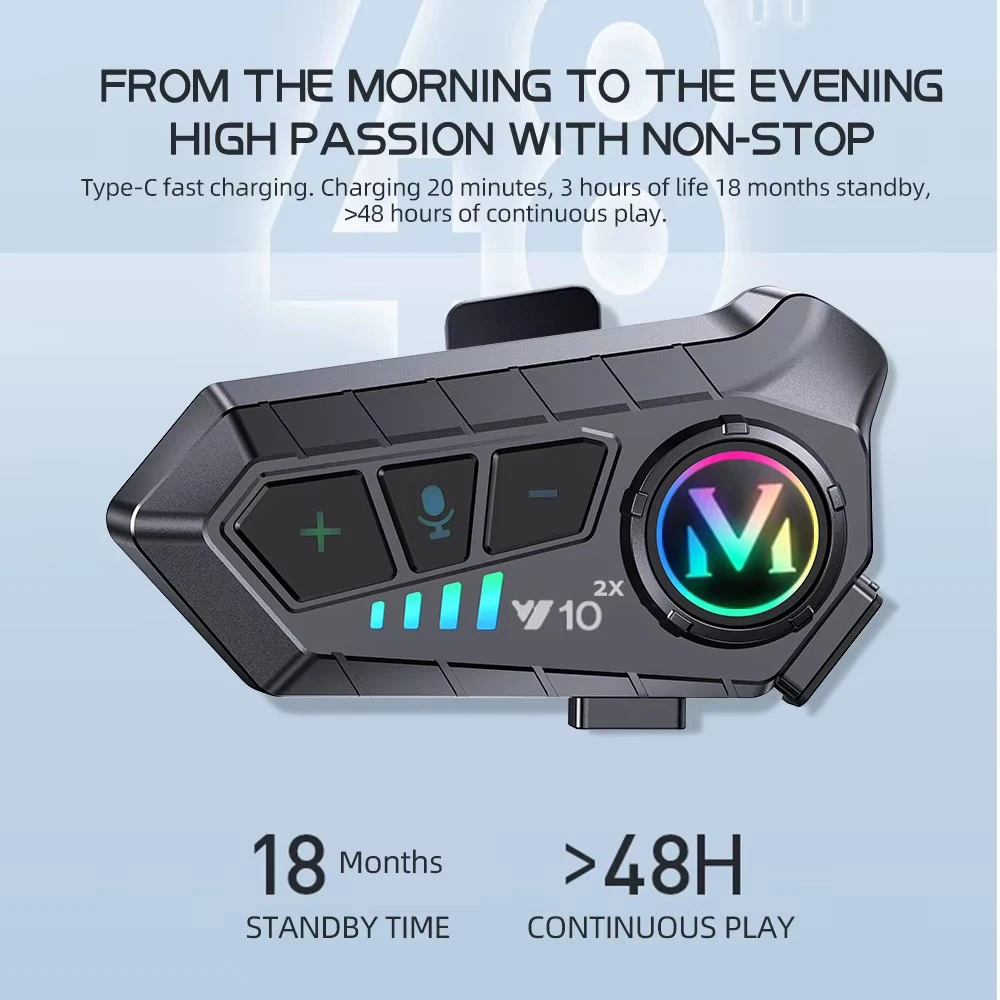 1/2x Motorcycle Intercom Helme - Universal Motorcycle Helmet Intercom Headset ulasan dan harga
