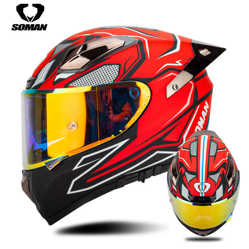 Soman Motorcycle Helmet Carbon - Carbon Fiber Lightweight Motorcycle Helmet ulasan dan harga