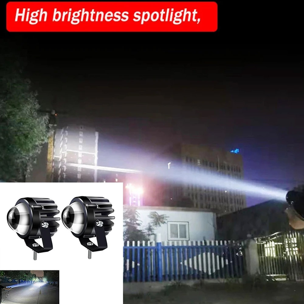 Motorcycle Projector Laser Lig - Universal Motorcycle Led Headlight Projector ulasan dan harga