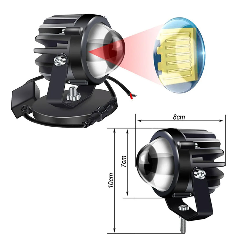 Motorcycle Projector Laser Lig - Universal Motorcycle Led Headlight Projector ulasan dan harga