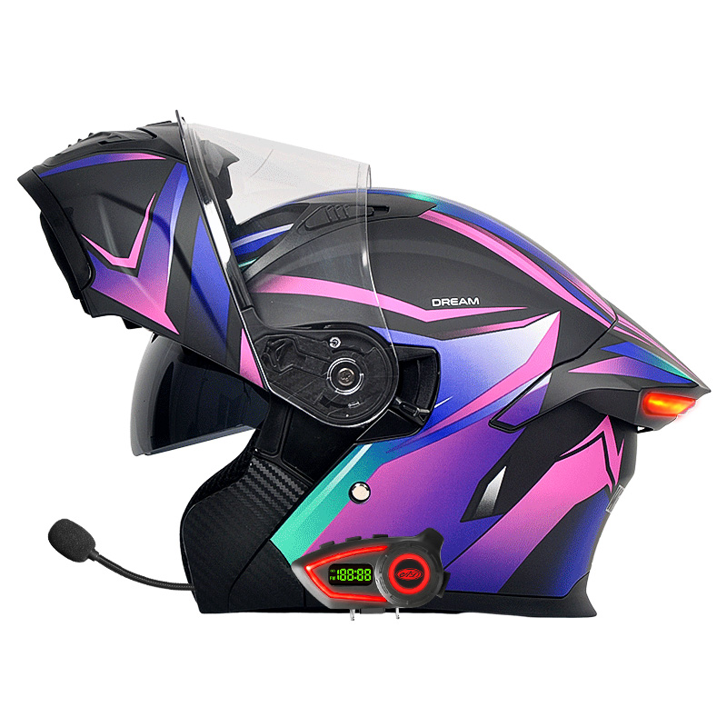 DOT Motorcycle Helmets Double  - Modular Flip Up Motorcycle Helmet Dot Approved ulasan dan harga
