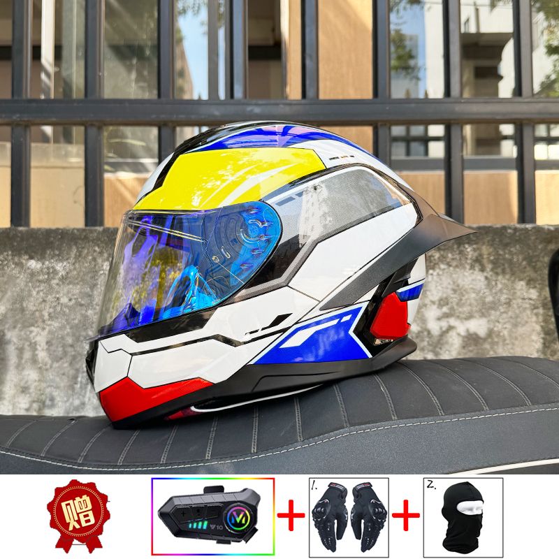 ORZ Motorcycle Bluetooth Helme - Full Face Motorcycle Helmet With Bluetooth ulasan dan harga