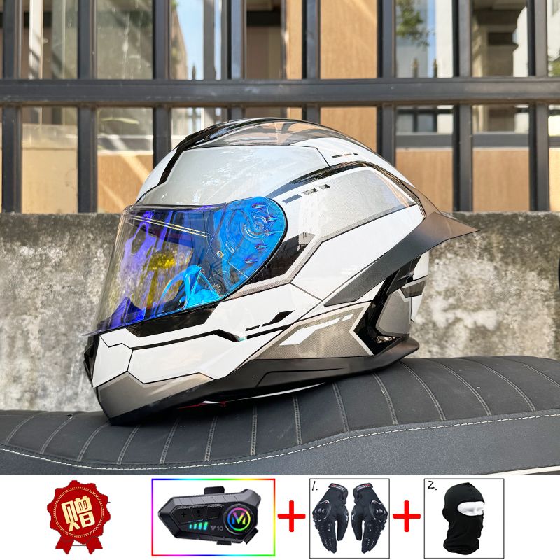 ORZ Motorcycle Bluetooth Helme - Full Face Motorcycle Helmet With Bluetooth ulasan dan harga