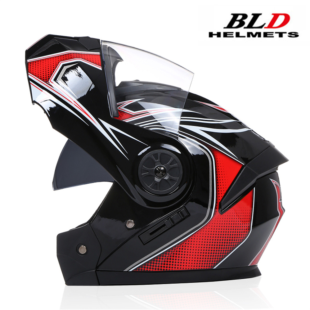 Dual Lens Helmet Modular Fashi - Dual Visor Motorcycle Racing Helmet ulasan dan harga