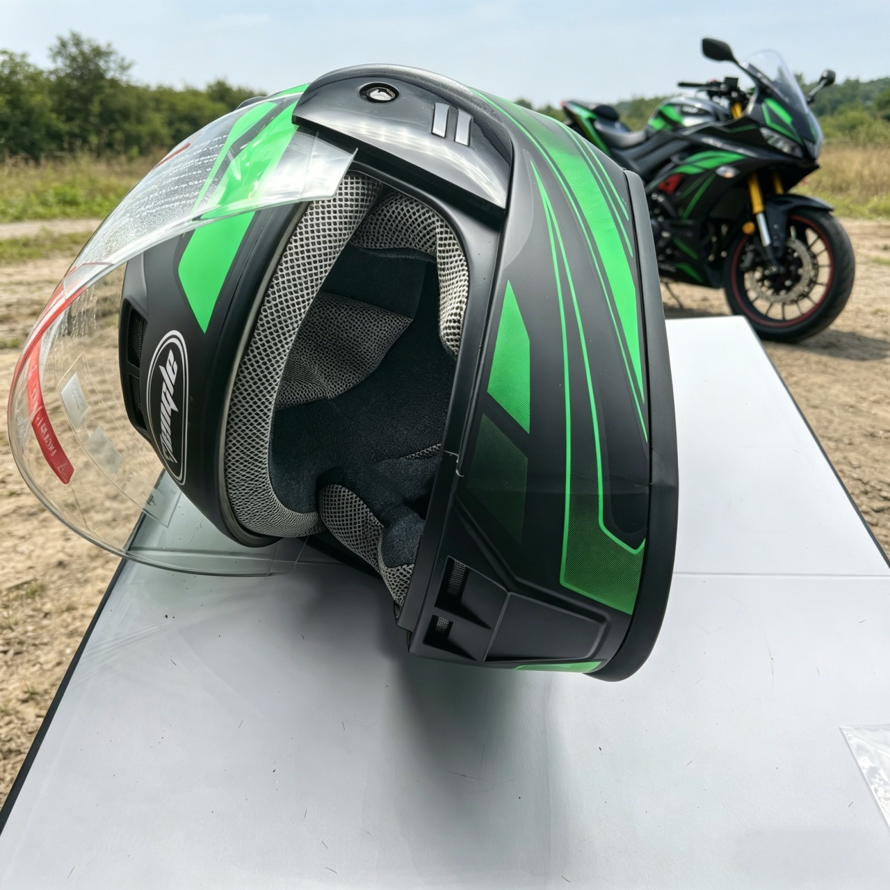 Men's Full Face Motorcycle Hel - Dual Visor Motorcycle Racing Helmet ulasan dan harga