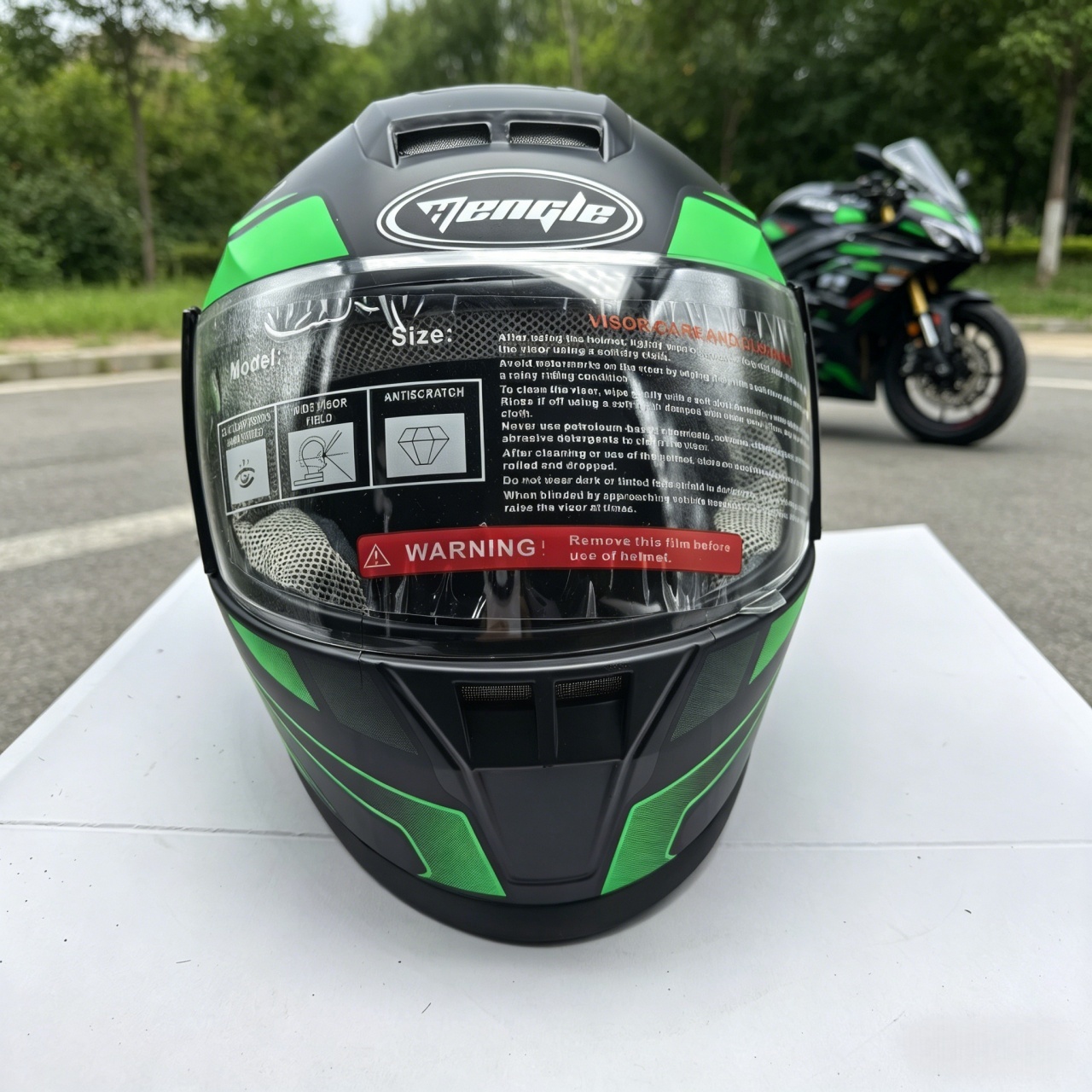 Men's Full Face Motorcycle Hel - Dual Visor Motorcycle Racing Helmet ulasan dan harga