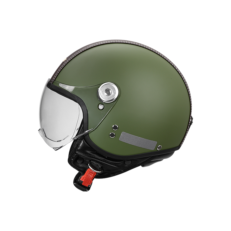 Vintage 3/4 Open Face Motorcyc - Vintage Open Face Retro Helmet ulasan dan harga