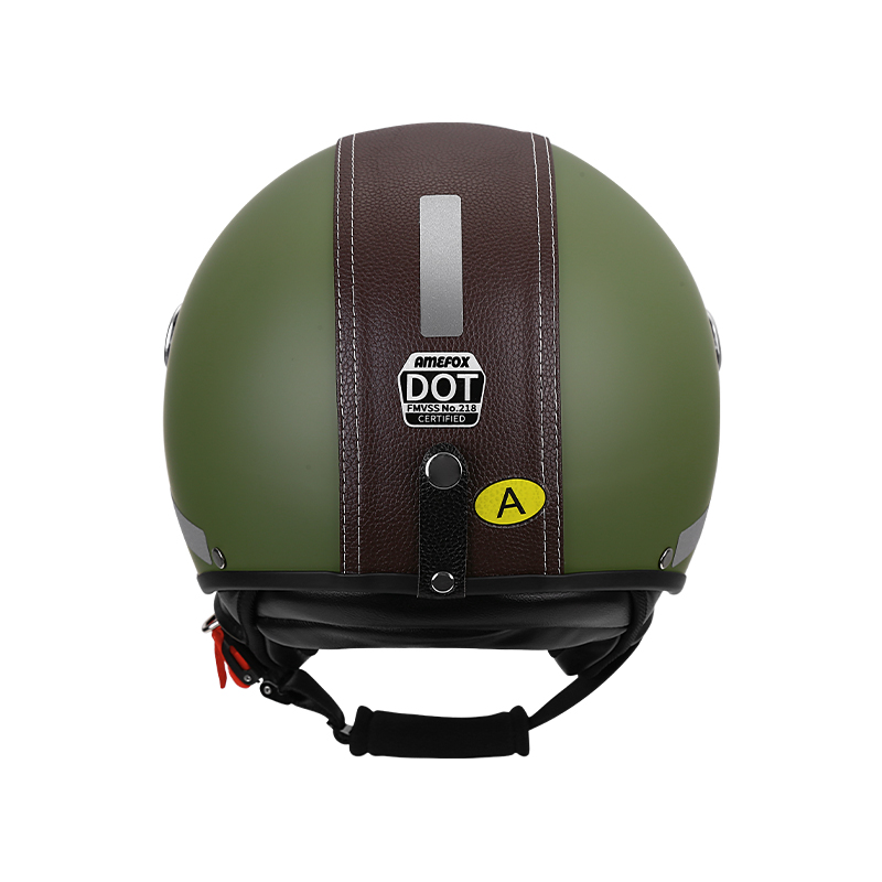 Vintage 3/4 Open Face Motorcyc - Vintage Open Face Retro Helmet ulasan dan harga