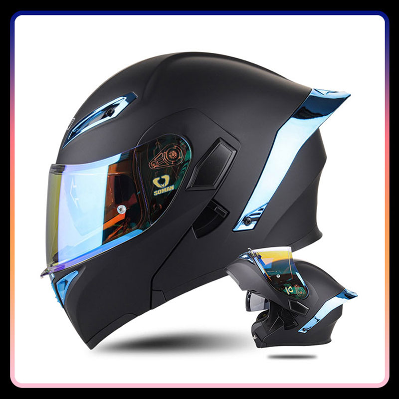 Four Seasons Universal Flip Up - Dual Visor Motorcycle Racing Helmet ulasan dan harga