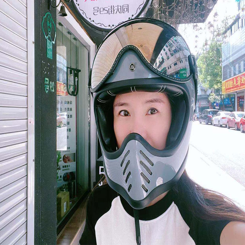 Fiberglass Free Shipping Open  - Vintage Open Face Retro Helmet ulasan dan harga