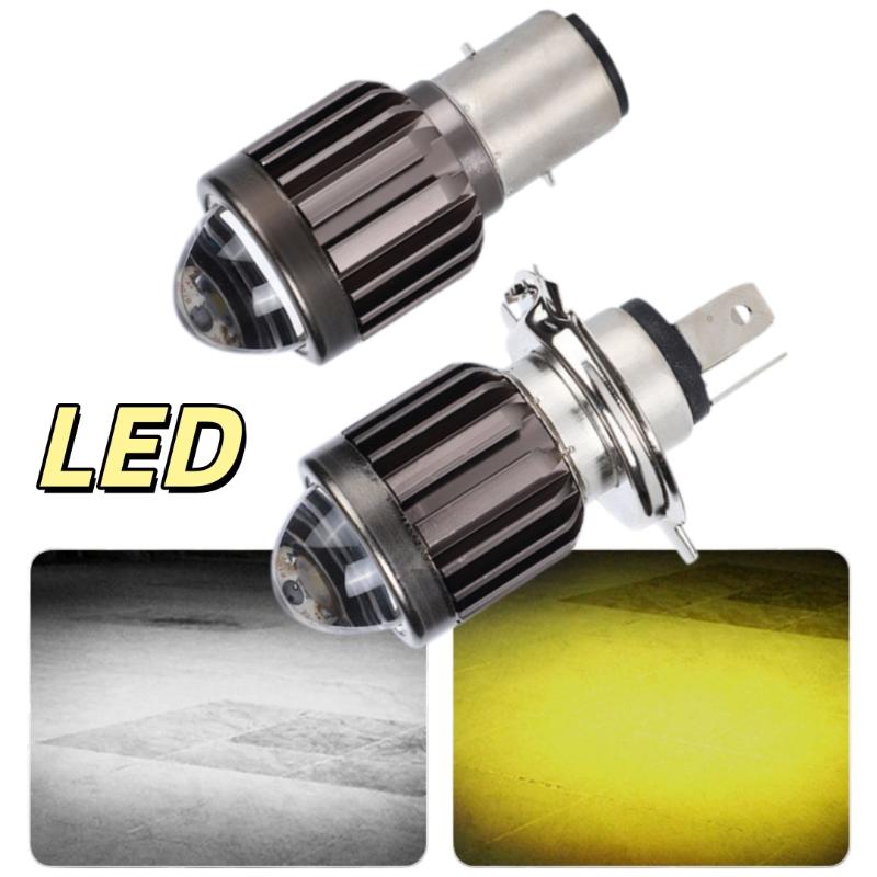 NEW 1Pc Universal H4 BA20D LED - Universal Motorcycle Led Headlight Projector ulasan dan harga