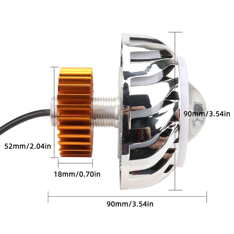 1pc Motorcycle Headlight Dual  - Universal Motorcycle Led Headlight Projector ulasan dan harga