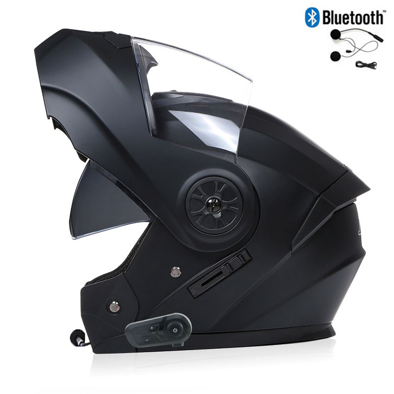 Bluetooth Men's Motorcycle Hel - Full Face Motorcycle Helmet With Bluetooth ulasan dan harga