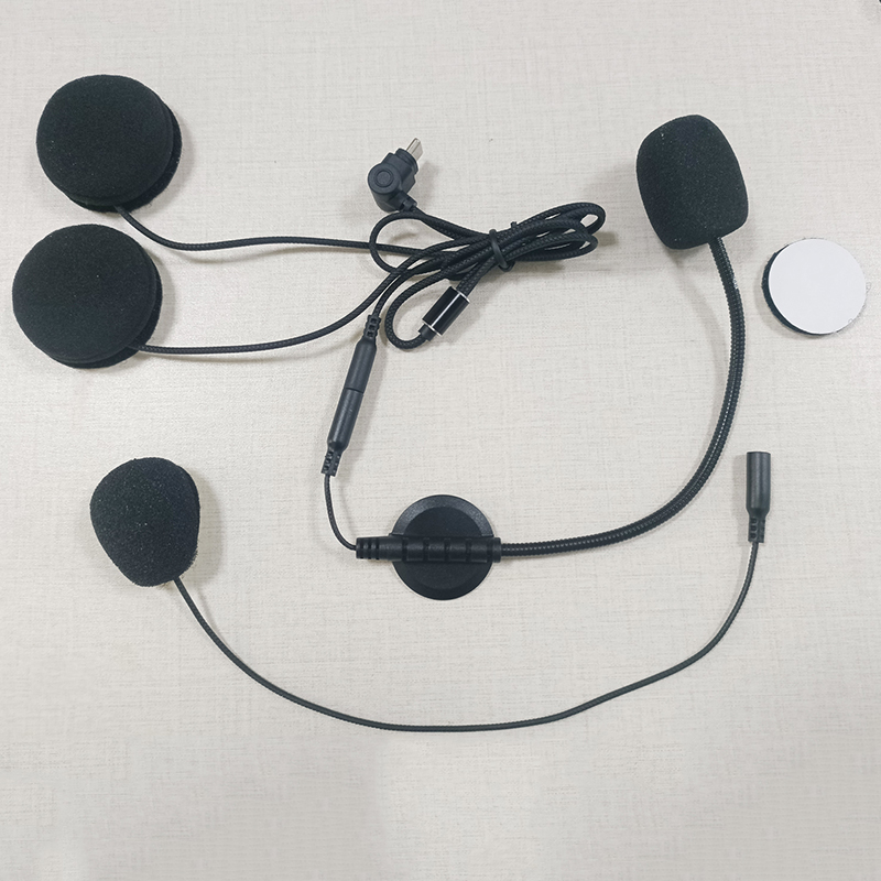 Type-C Earphone Speaker Access - Universal Motorcycle Helmet Intercom Headset ulasan dan harga