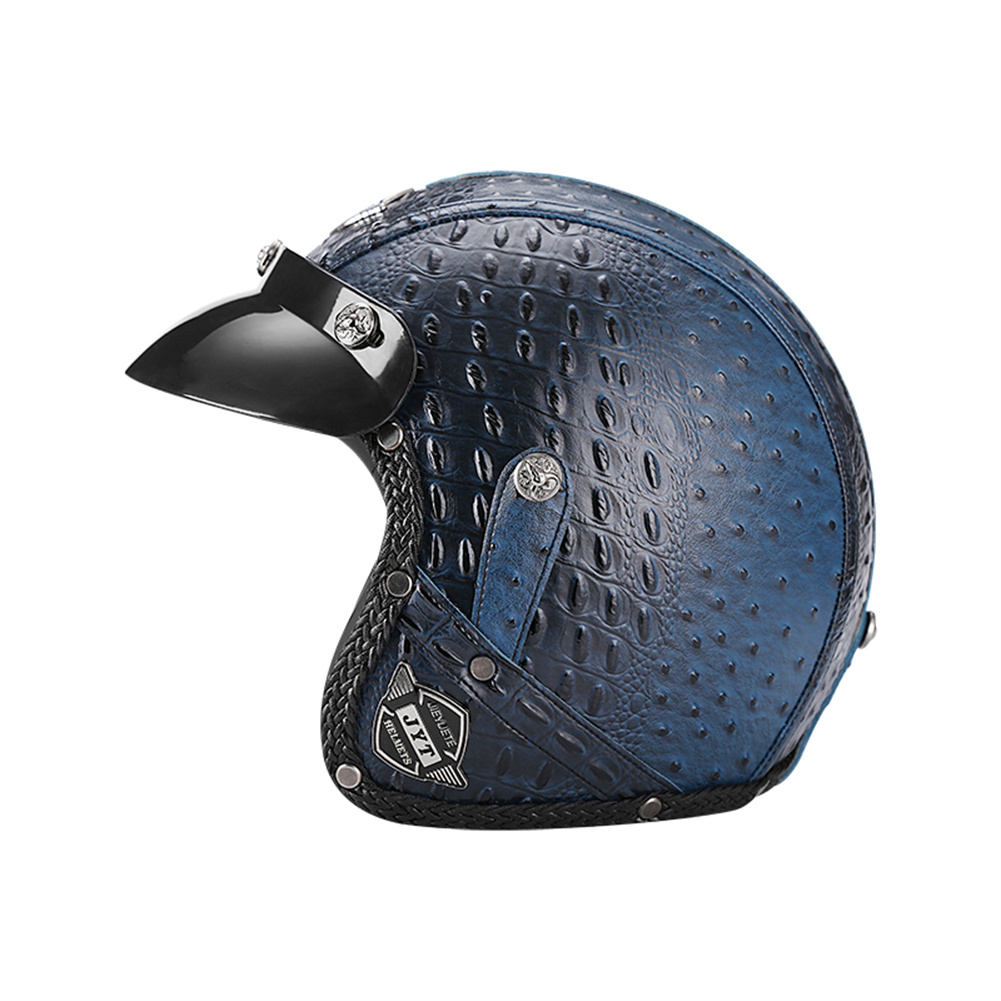 DOT 3/4 Open Face Motorcycle R - Vintage Open Face Retro Helmet ulasan dan harga