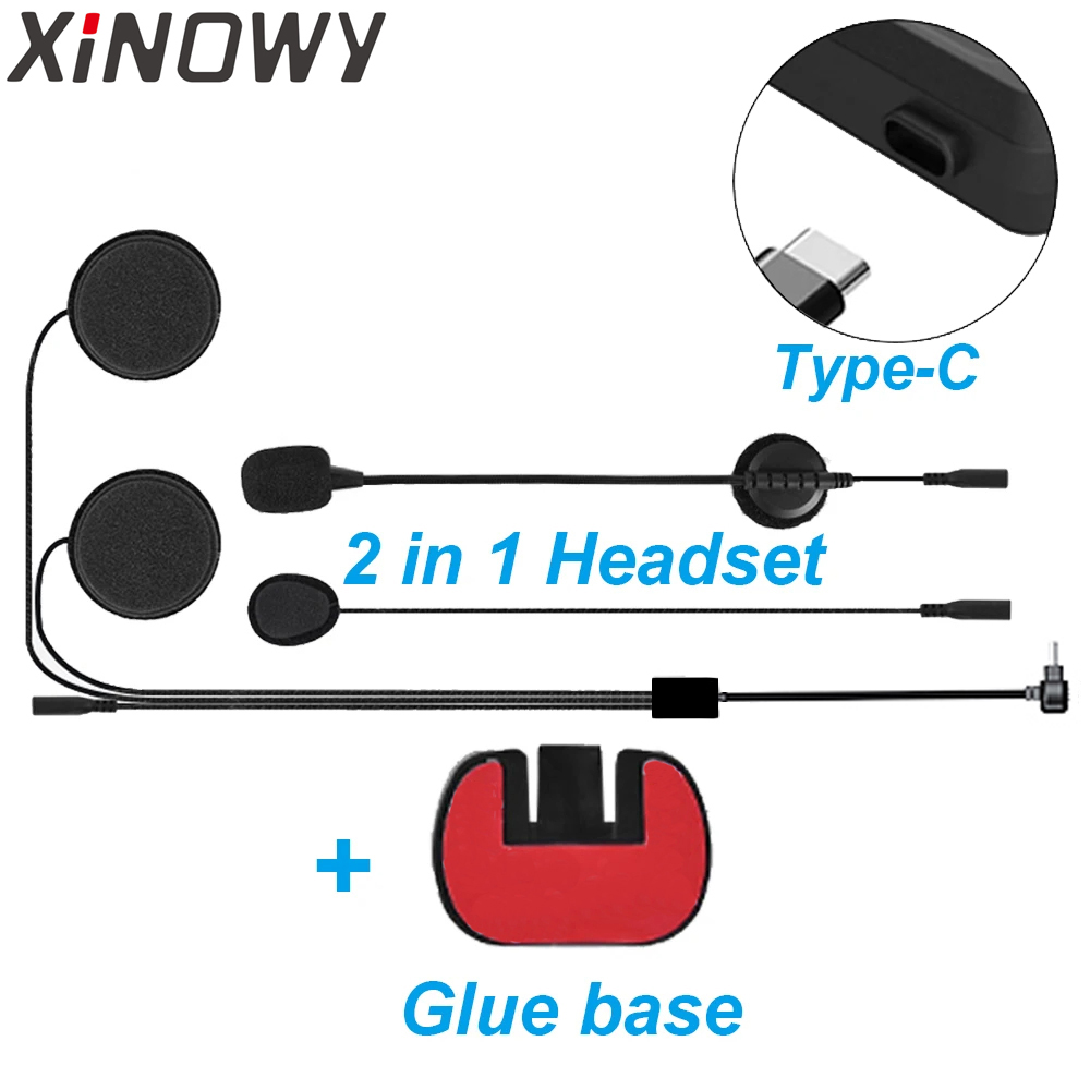 Type-C USB-C for Xinowy V6 PLU - Full Face Motorcycle Helmet With Bluetooth ulasan dan harga