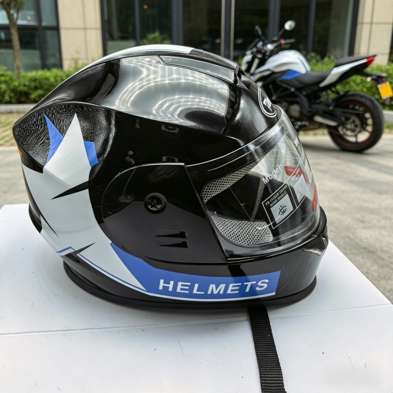 Full Face Motorcycle Helmet Du - Dual Visor Motorcycle Racing Helmet ulasan dan harga
