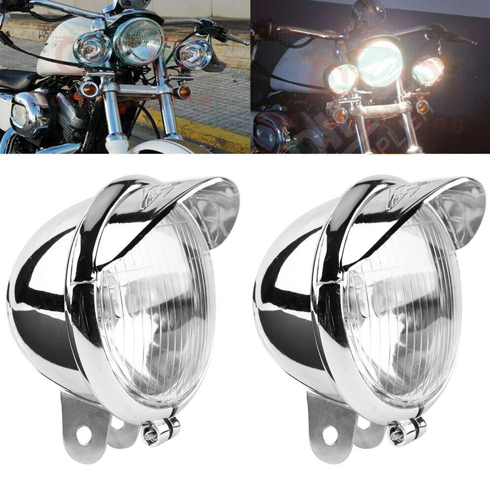 Chrome Universal Motorcycle Fo - Universal Motorcycle Led Headlight Projector ulasan dan harga