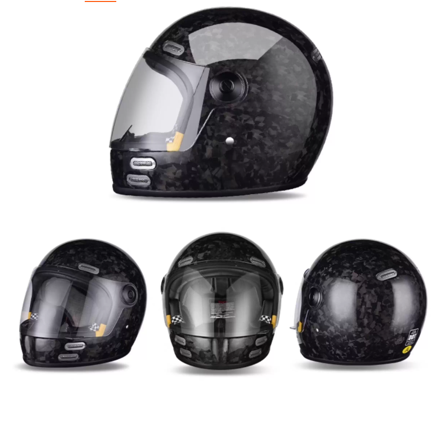 High strength and lightweight  - Carbon Fiber Lightweight Motorcycle Helmet ulasan dan harga