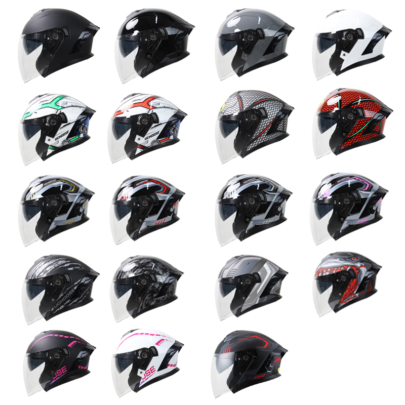 715 Motorcycle Dual Visor Flip - Dual Visor Motorcycle Racing Helmet ulasan dan harga