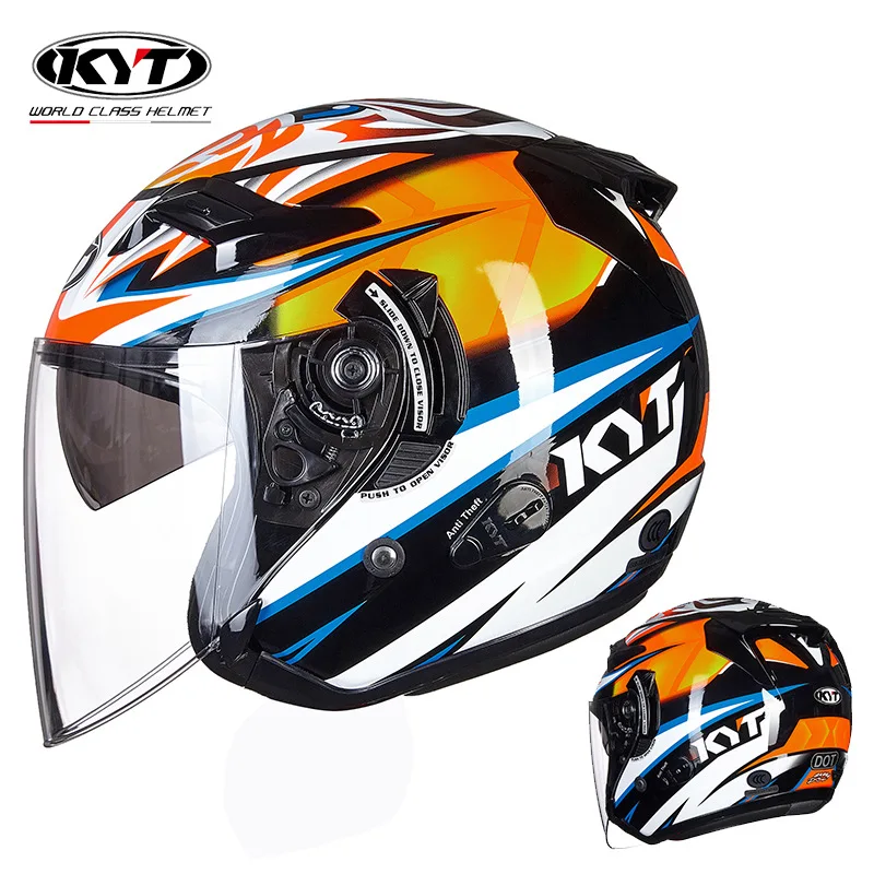 KYT Motorcycle Helmet Jet Vint - Vintage Open Face Retro Helmet ulasan dan harga