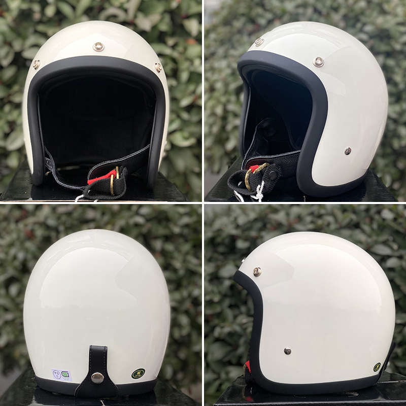 TT&COCASCOS Motorcycle Helmet  - Vintage Open Face Retro Helmet ulasan dan harga