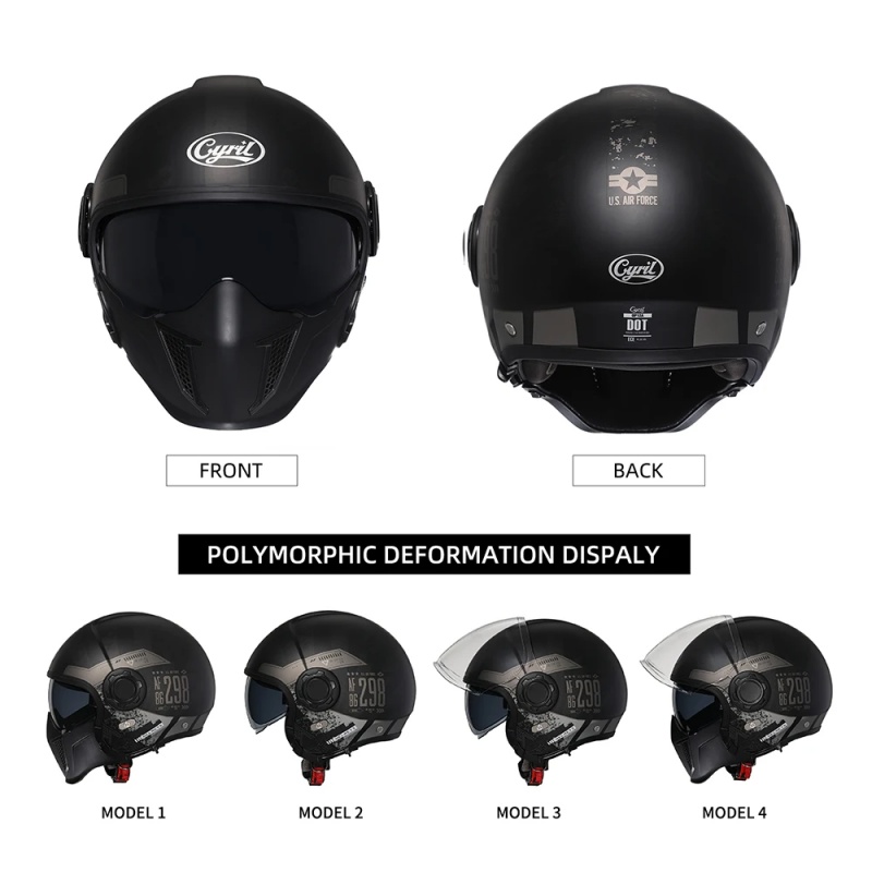 OP12A Modular Motorcycle Helme - Quick Release Buckle Motorcycle Helmet ulasan dan harga