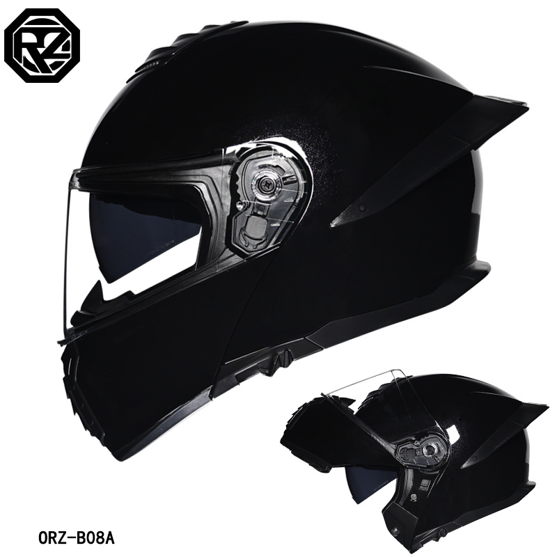 ORZ Motorcycle Helmet Dual Vis - Modular Flip Up Motorcycle Helmet Dot Approved ulasan dan harga