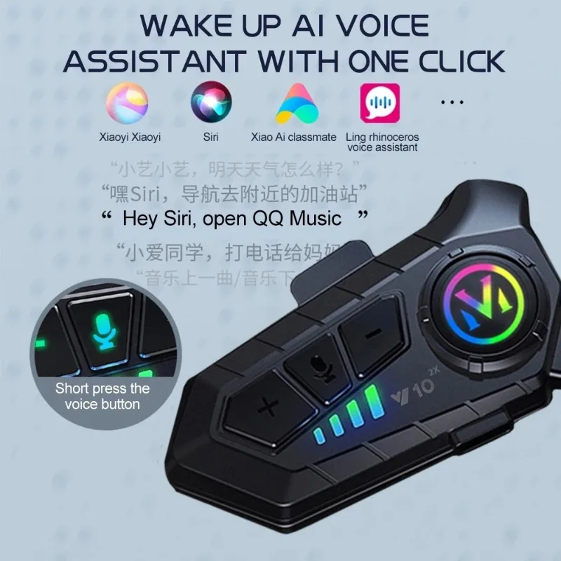 Y10 2X Bluetooth Motorcycle He - Universal Motorcycle Helmet Intercom Headset ulasan dan harga
