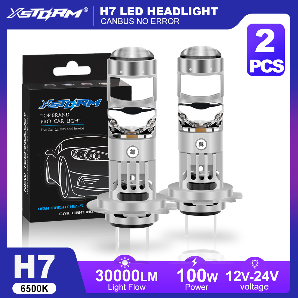 XSTORM H7 LED Projector Lens 1 - Universal Motorcycle Led Headlight Projector ulasan dan harga
