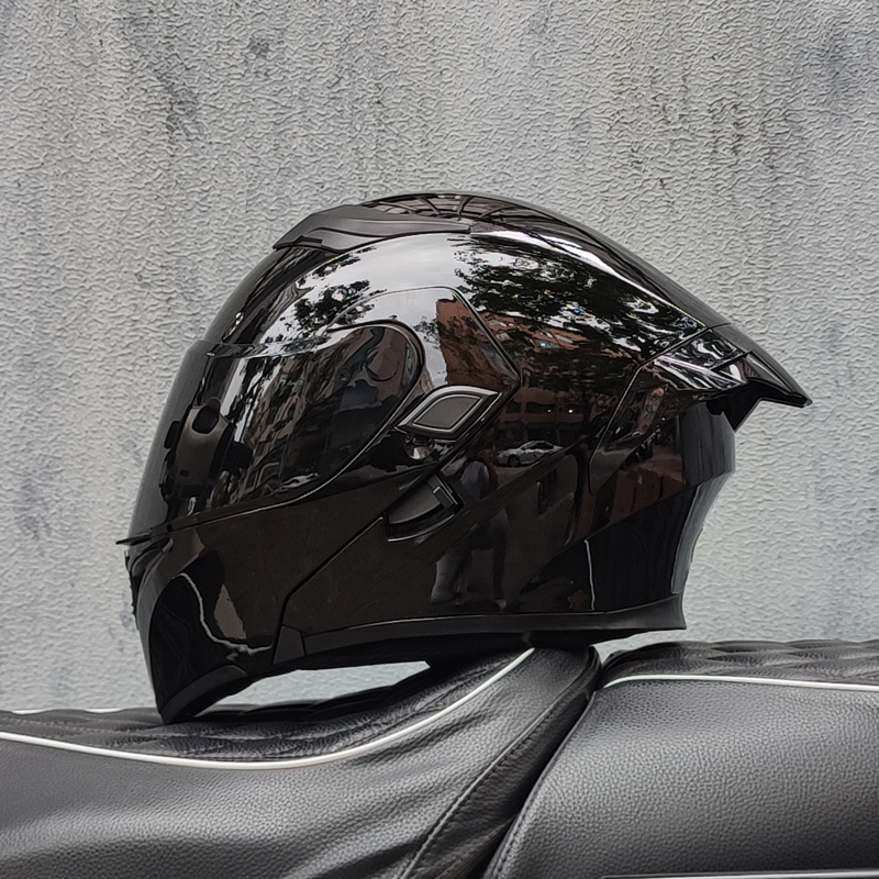 ORZ Motorcycle helmets Double  - Modular Flip Up Motorcycle Helmet Dot Approved ulasan dan harga