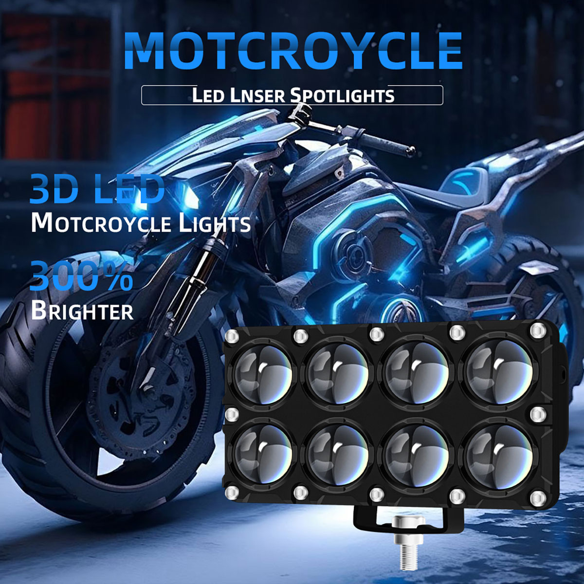6/8/10 Lens Auxiliary Motorcyc - Universal Motorcycle Led Headlight Projector ulasan dan harga