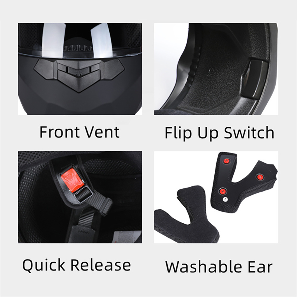 Modular Motorcycle Helmet Dual - Motorcycle Helmet Inner Sun Visor Lens ulasan dan harga