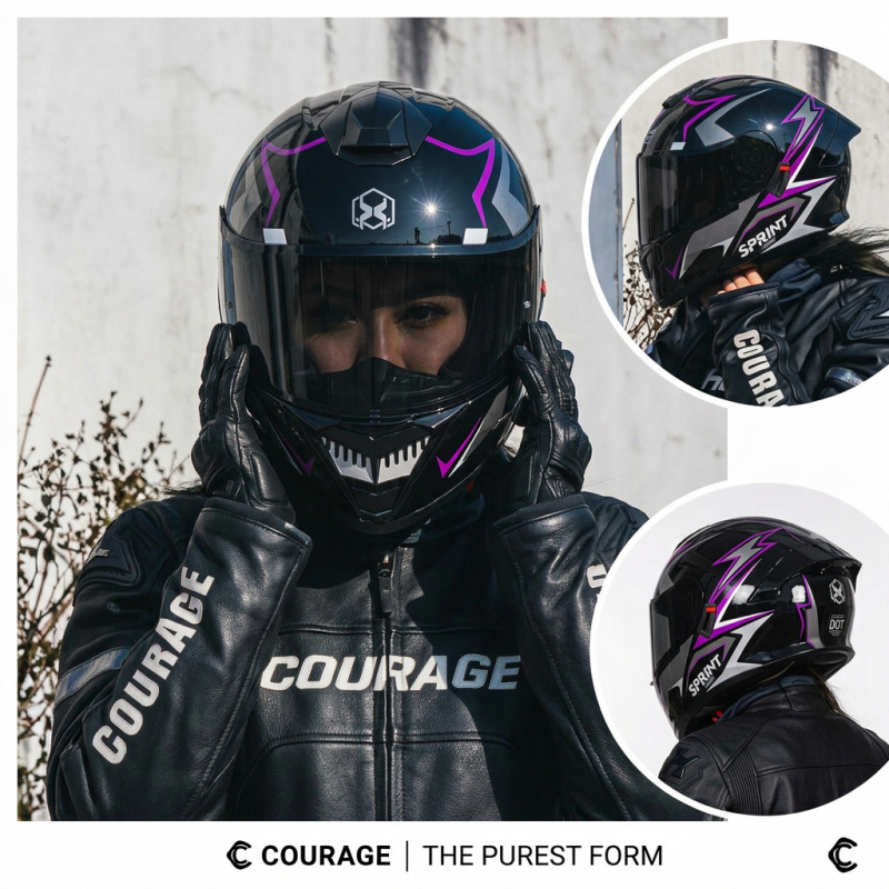 DOT Approved Modular Flip Up F - Modular Flip Up Motorcycle Helmet Dot Approved ulasan dan harga
