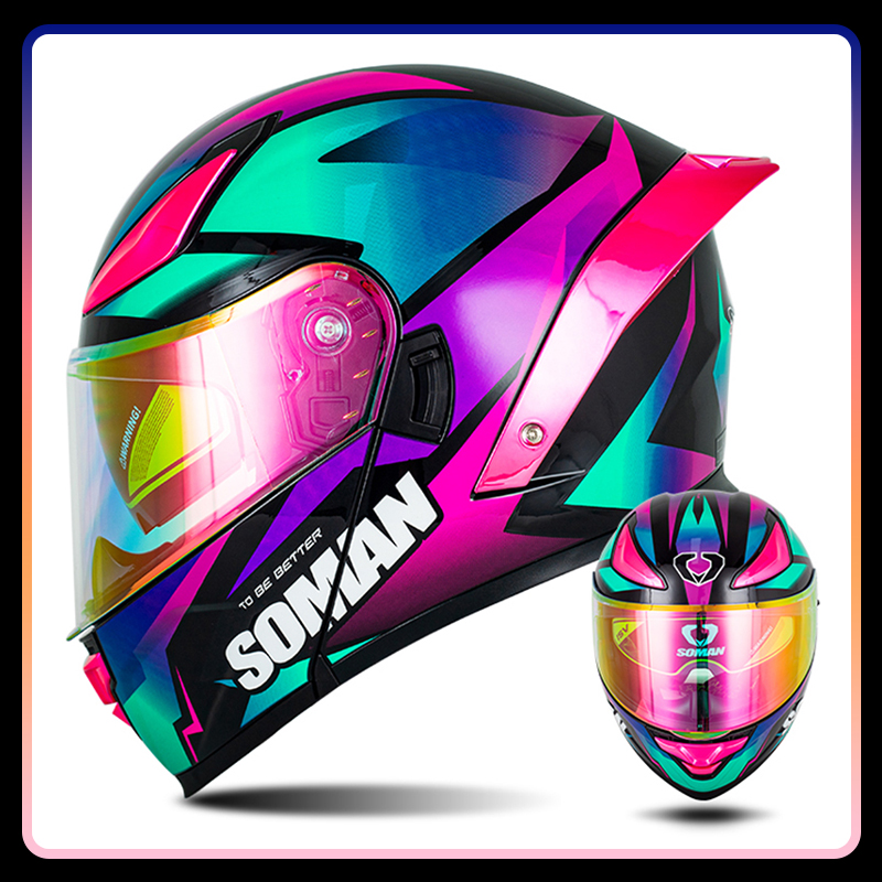 Men's Motorcycle Helmet Dual L - Modular Flip Up Motorcycle Helmet Dot Approved ulasan dan harga