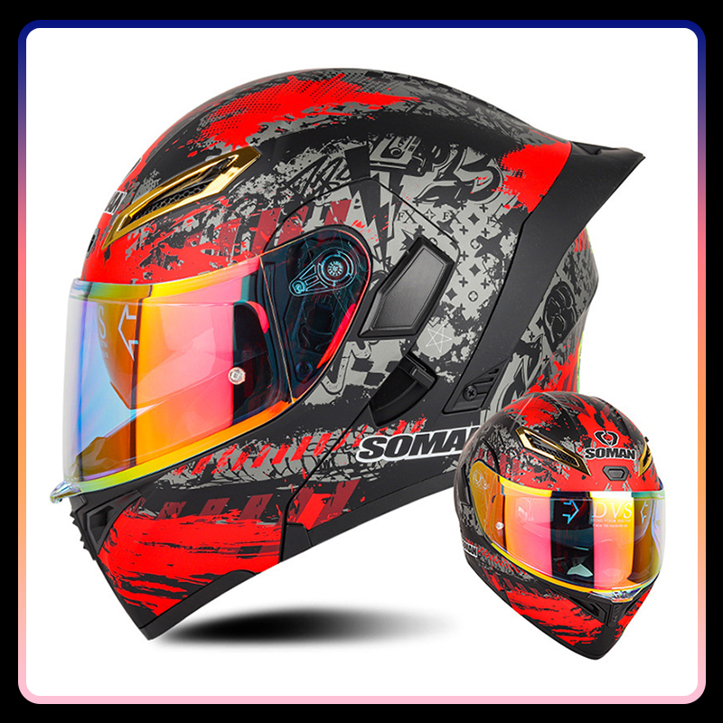 Men Women Motorcycle Helmets F - Modular Flip Up Motorcycle Helmet Dot Approved ulasan dan harga