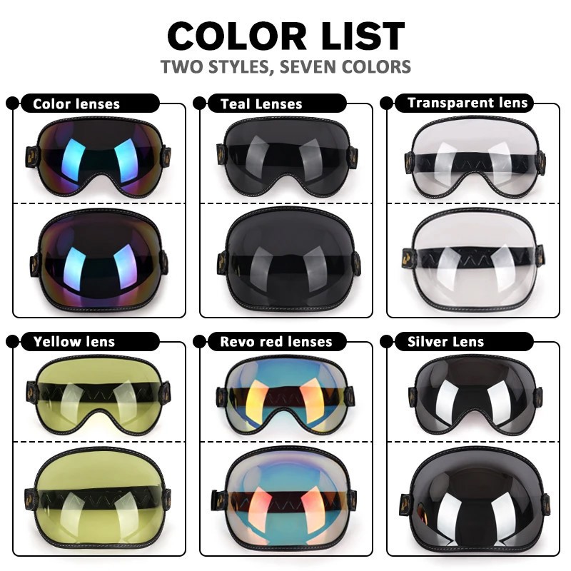 Uchoose Fit All Vintage Retro  - Vintage Open Face Retro Helmet ulasan dan harga