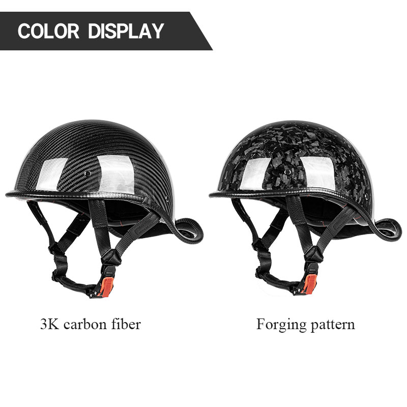 Premium Carbon Fiber Open Face - Carbon Fiber Lightweight Motorcycle Helmet ulasan dan harga
