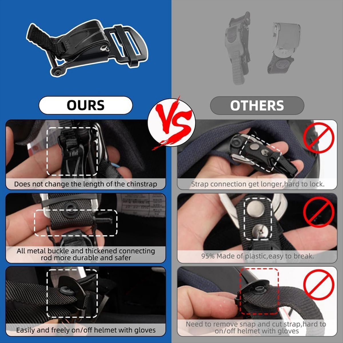 Compatible Helmet Quick Releas - Quick Release Buckle Motorcycle Helmet ulasan dan harga