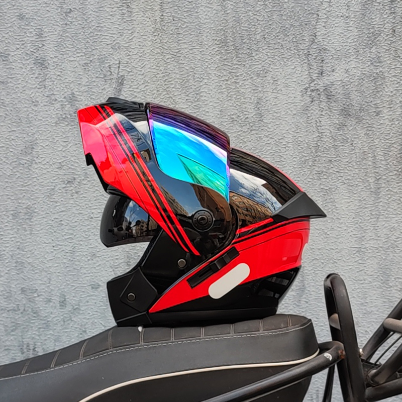 ORZ Latest DOT Approved Safety - Dual Visor Motorcycle Racing Helmet ulasan dan harga
